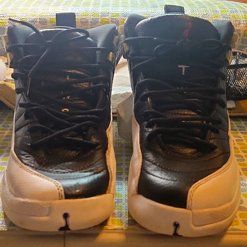 Jordan 12 Retro Playoffs Black/Varsity Red-White